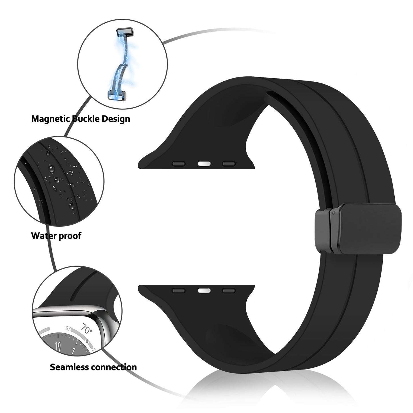Silicone Magentic Band For Apple Iwatch