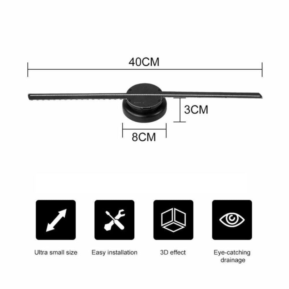 3D Hologram Fan Naked-eye Projector