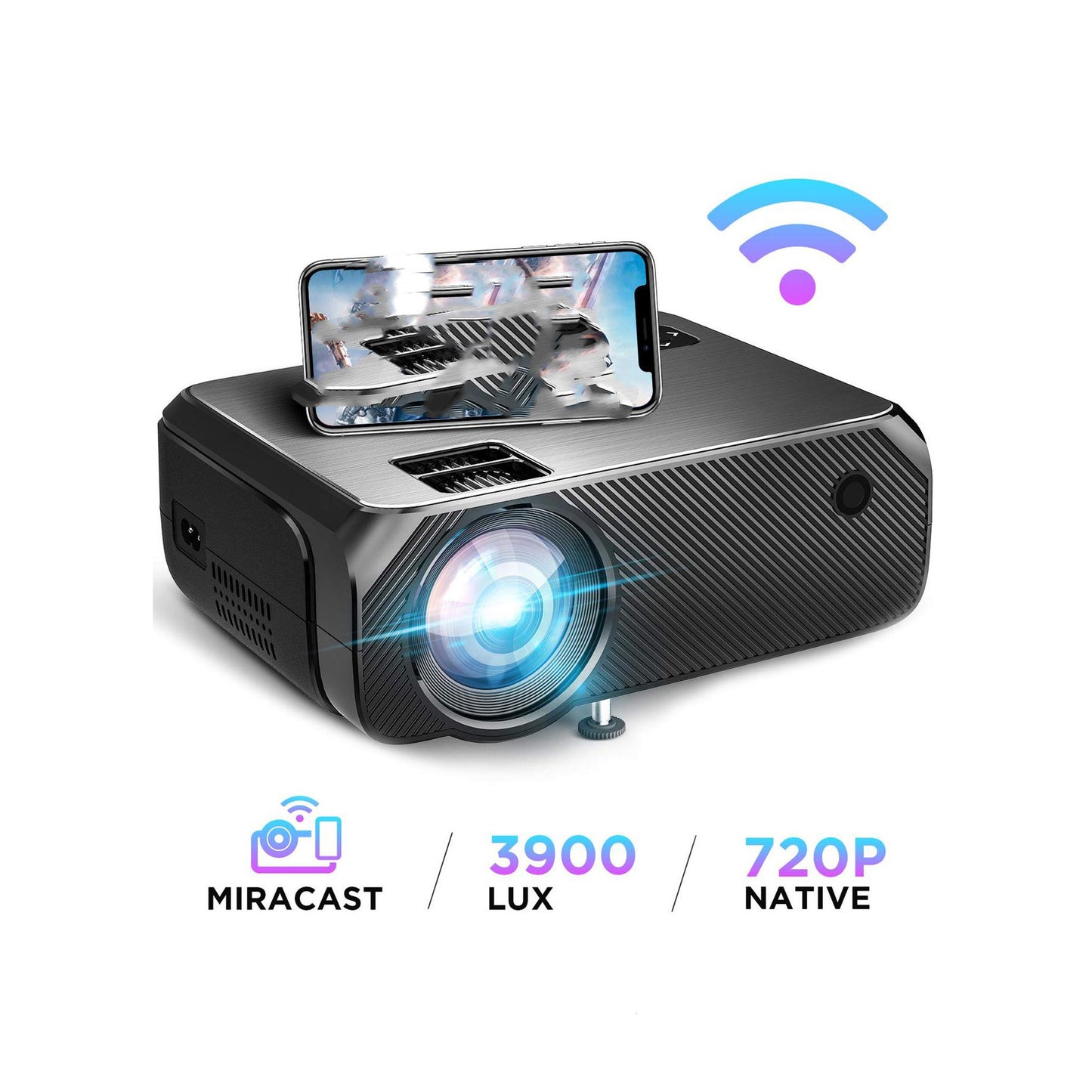 Mobile Screen Sharing Projector High-definition Portable