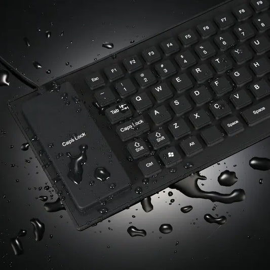 Waterproof Silicone Keyboard, Foldable & Dustproof