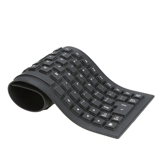Waterproof Silicone Keyboard, Foldable & Dustproof